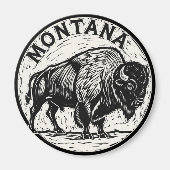 Montana Bison Magneet (Voorkant)