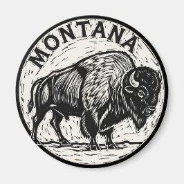 Montana Bison Magneet