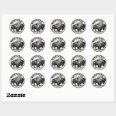 Montana Bison Ronde Sticker (Vel)