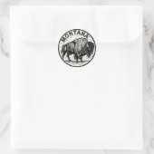 Montana Bison Ronde Sticker (Tas)