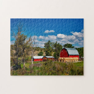 Montana Boerderij Barn. Legpuzzel