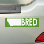 Montana Bred Bumpersticker (Op auto)