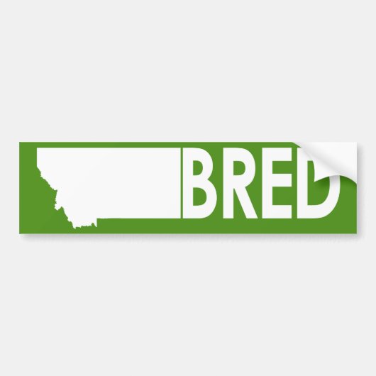 Montana Bred Bumpersticker (Voorkant)