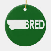 Montana Bred Keramisch Ornament (Voorkant)