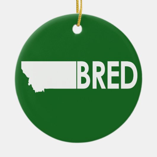 Montana Bred Keramisch Ornament (Voorkant)