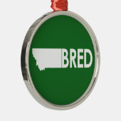 Montana Bred Metalen Ornament (Rechts)