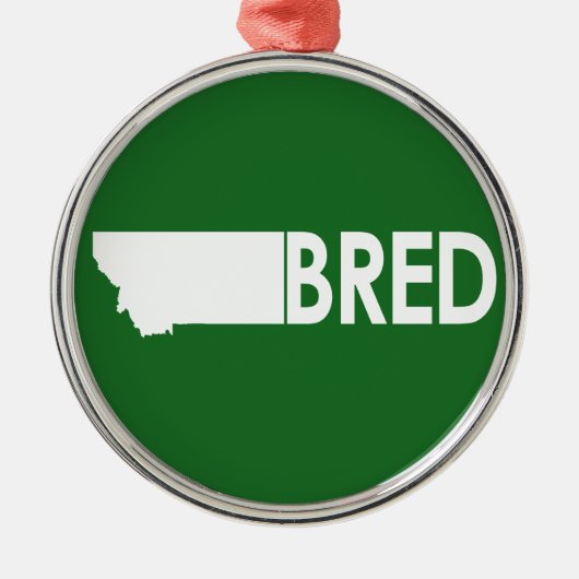 Montana Bred Metalen Ornament (Voorkant)