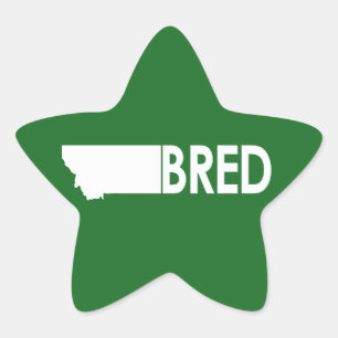Montana Bred Ster Sticker