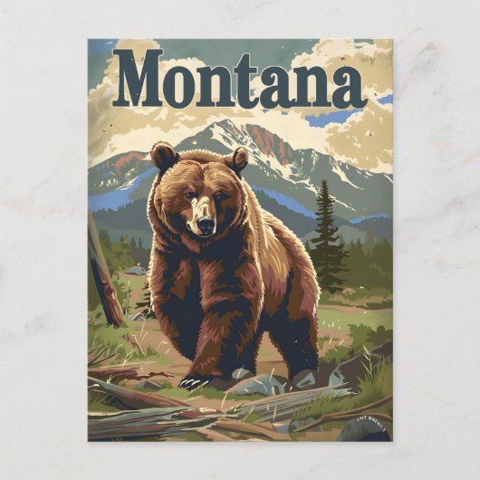 Montana Brown Beer Briefkaart (Voorkant)