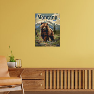 Montana Brown Beer Poster