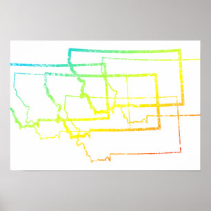 montana chill blur poster