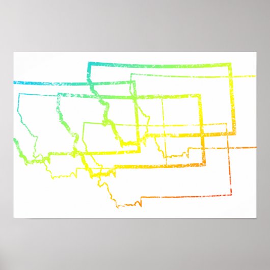 montana chill blur poster (Voorkant)