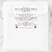 Montana Cottage Food Law Label thuisbakkerij (Tas)