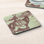 Montana Cowboy, c.1880 (foto) Bier Onderzetter (Linkerzijde)