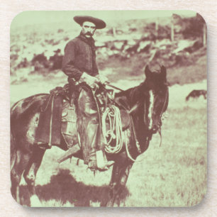 Montana Cowboy, c.1880 (foto) Bier Onderzetter