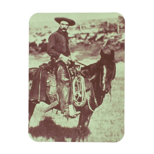 Montana Cowboy, c.1880 (foto) Magneet (Verticaal)