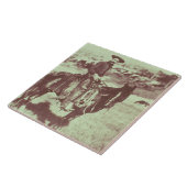 Montana Cowboy, c.1880 (foto) Tegeltje (Zijkant)