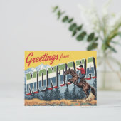 Montana Cowboy Horse Briefkaart (Staand voorkant)