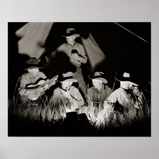 Montana Cowboys, 1939. Oude foto Poster (Voorkant)