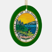 Montana Crest kerstversiering Keramisch Ornament (Rechts)