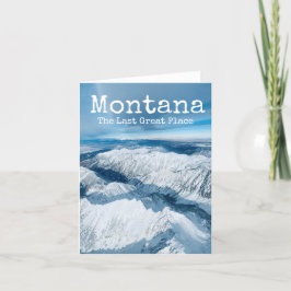 Montana de laatste grote wintersneeuwbergen in de  kaart