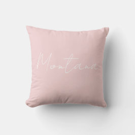Montana Dusty Pink met wit Kussen