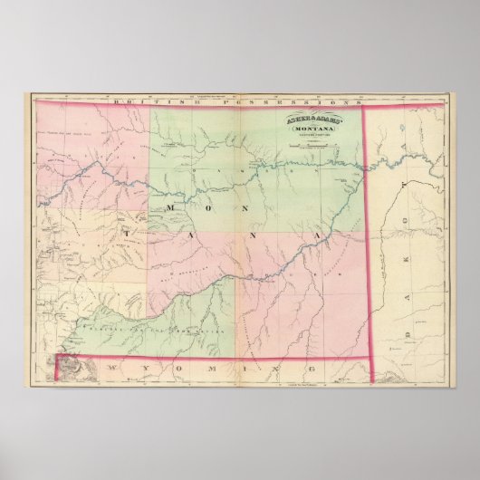 Montana East Poster (Voorkant)