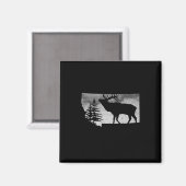 Montana Elk Hunter Magneet (Voorkant / Achterkant)
