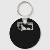 Montana Elk Hunter  Sleutelhanger (Voorkant)