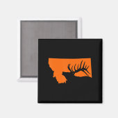 Montana Elk Hunting Magneet (Voorkant / Achterkant)
