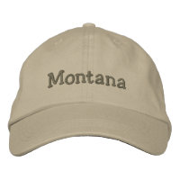 Montana Embroided Baseball Pet/Pet Khaki