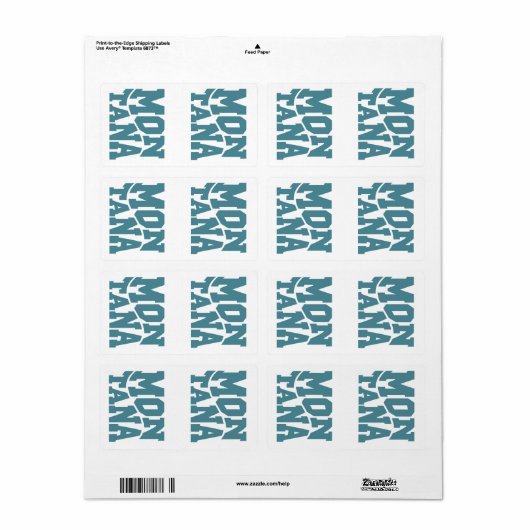 Montana Etiket (Full Sheet)