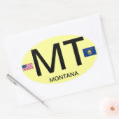 Montana Euro-stijl ovale Sticker (Envelop)
