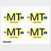Montana Euro-stijl ovale Sticker (Vel)