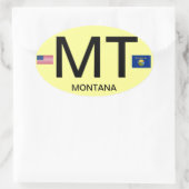 Montana Euro-stijl ovale Sticker (Tas)