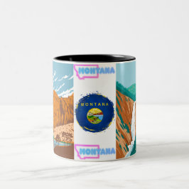 Montana Explorer Mok: Slurpen met Schitterend Moed Tweekleurige Koffiemok
