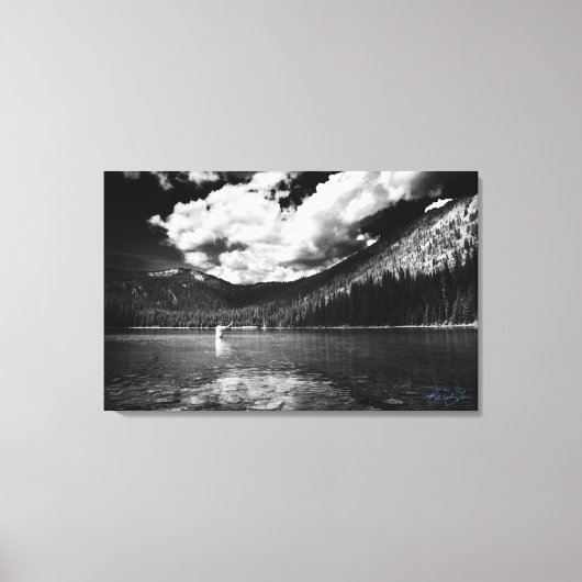 Montana Fisherman Canvas Afdruk (Voorkant)
