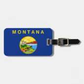 Montana Flag Bagagelabel (Voorkant horizontaal)