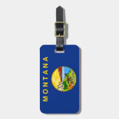 Montana Flag Bagagelabel (Voorkant verticaal)