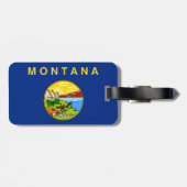 Montana Flag Bagagelabel (Achterkant horizontaal)