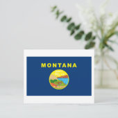 Montana Flag Briefkaart (Staand voorkant)