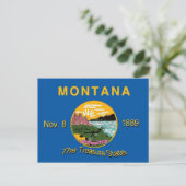 Montana Flag Briefkaart (Staand voorkant)