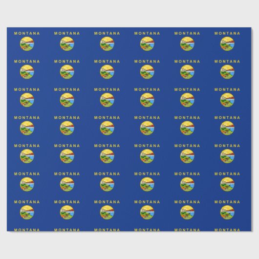 Montana Flag Cadeaupapier (Vlak)