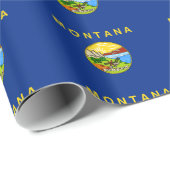 Montana Flag Cadeaupapier (Rol Hoek)