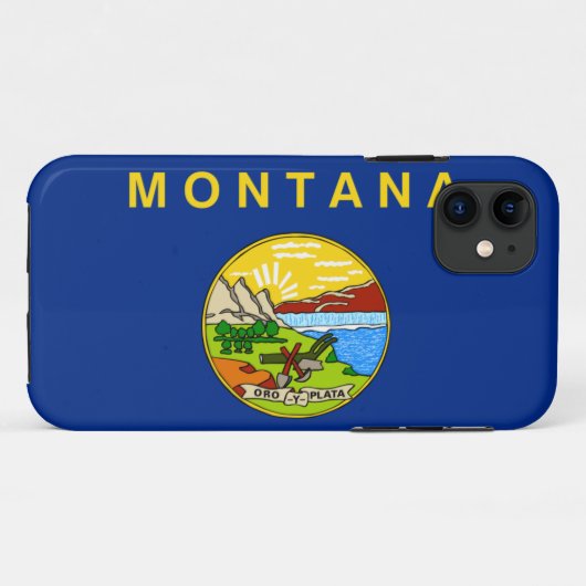 Montana Flag iPhone 5 Hoesje (Achterkant (horizontaal))