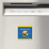 Montana Flag Magnet (Insitu (Vaatwasser))