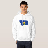 Montana Flag Map Hoodie (Voorkant volledig)