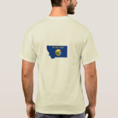 Montana Flag Map T-shirt (Achterkant)