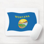 Montana Flag Mousepad Muismat (Met muis)