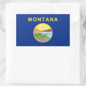 Montana Flag Rechthoekige Sticker (Tas)
